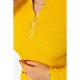 Кофта жіноча в рубчик, колір гірчичний, 221R336