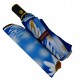 Жіноча парасолька-автомат у подарунковій упаковці з хусткою від Rain Flower, блакитна з ромашками 01020-6