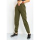 Спорт штаны женские демисезонные, цвет темно-зеленый, 206R001
