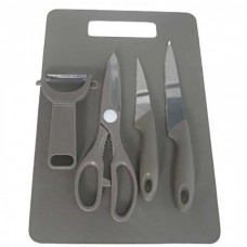 Набір ножів з дошкою Ringel Main RG-11008-5 5 предметів сірий