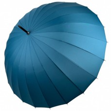 Однотонна механічна парасолька-тростина на 24 спиці від Toprain, темно-бірюзова, N 0609-10