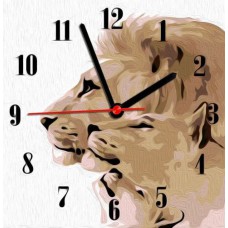 Годинник-картина за номерами "Леви", 30х30 см