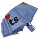Дитяча складана парасолька для дівчаток і хлопчиків на 8 спиць "I♥Cats" з кішками від фірми Toprain, блакитна 02089-3