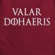 Фартух "GoT Valar dohaeris", DarkRed, англійська