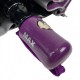 Жіноча парасолька напівавтомат фіолетова з візерунком зсередини і тефлоновим просоченням Toprain 0480-1
