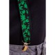 Жіночі підтяжки з принтом, чорно-зеленого кольору, 196R 2