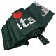 Дитяча складана парасолька для дівчаток і хлопчиків на 8 спиць "I♥Cats" з котиком від Toprain, зелена, 02089-7