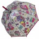 Дитяча прозора парасолька-тростина з малюнками від Frei Regen, рожева ручка, 09005-4