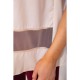 Літня шифонова блуза, з сіткою світло-бежевого кольору, 172R015