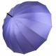 Жіноча парасолька-тростина на 16 спиць із принтом літер, напівавтомат від фірми Toprain, бузковий, 01006-10