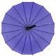 Жіноча парасолька-тростина на 16 спиць із принтом літер, напівавтомат від фірми Toprain, бузковий, 01006-10