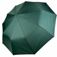 Складна однотонна парасолька напівавтомат від Bellissimo, антивітер, зелена М0533-3