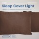 Подушка "SLEEPCOVER LIGHT" 50*70 см (650г) (microfiber) Коричневий