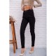 Жіночі стрейчеві джинси, американки, чорного кольору, 131R2023