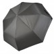 Жіноча однотонна парасолька напівавтомат від TNEBEST зі сріблястим покриттям зсередини, сіра, 0614-2