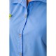 Женская рубашка без рукавов, голубого цвета с вышивкой, 172R205