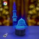 3D нічник "Мечеть" подарункова упаковка + 16 кольорів + пульт дистанційного керування + мережевий адаптер + ба