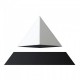 Левітуюча піраміда FLYTE, чорна основа, біла піраміда,вбудована лампа
