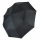 Женский зонт полуавтомат черный с двойной тканью Bellissimo 018301-1