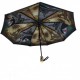 Жіноча парасолька напівавтомат чорна з подвійною тканиною Bellissimo 018301-1