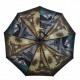 Женский зонт полуавтомат черный с двойной тканью Bellissimo 018301-1
