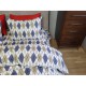 Комплект постельного белья Ромб синий, Turkish flannel