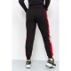 Спорт штаны женские двухнитка, цвет черно-красный, 219RB- 3002