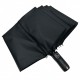 Стильна чоловіча складана парасолька-автомат на 10 подвійних спиць із прямою ручкою від Toprain, чорна, 0909-1