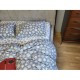 Комплект постельного белья Снежинки серые, Turkish flannel Двустор.