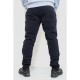 Спорт штаны мужские на флисе однотонные, цвет темно-синий, 190R236