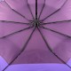 Складна парасолька напівавтомат зі смужкою по краю від Bellissimo, антивітер, фіолетова 019308-4