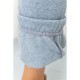 Спорт штаны женские на флисе, цвет светло-серый, 184R003
