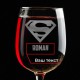 Келих для вина "Superman" персоналізований, Крафтова коробка