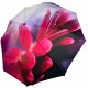 Жіноча парасолька-автомат у подарунковому упакуванні на 9 спиць із квітковим принтом від Frei Regen, фіолетова, 09086-6