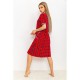 Сукня жіноча в клітинку домашня, колір червоний, 219RT- 410