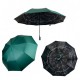 Зонт полуавтомат однотонный "Звездное небо" от Bellissimo, зеленый, 019302-5