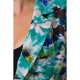 Костюм жіночий з квітковим принтом, колір зелений, 115R0451