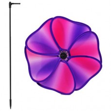 Вітрячок дитячий текстильний "Квітка", фіолетовий