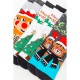 Комплект жіночих шкарпеток новорічних 3 пари, колір світло-сірий, темно-сірий, білий, 151R252
