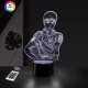 3D нічник "Леві Акерман 2" подарункова упаковка + 16 кольорів 3DTOYSLAMP