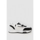 Кросівки жіночі екошкіра, колір біло-чорний, 243R186-112