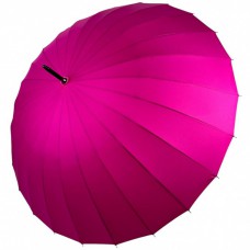 Однотонна механічна парасолька-тростина на 24 спиці від Toprain, рожева, N 0609-7