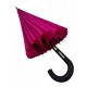 Однотонна механічна парасолька-тростина на 24 спиці від Toprain, рожева, N 0609-7