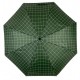 Жіноча парасолька напівавтомат Toprain на 8 спиць у клітинку, зелена, 02023-4