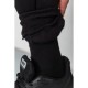 Спорт штаны мужские на флисе, цвет черный, 237R010