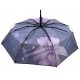 Жіноча автоматична парасолька на 9 спиць із принтом Ейфелева Вежа та квіти від Susino, фіолетова, 03026-3