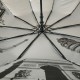 Жіноча парасолька напівавтомат Bellissimo з візерунком зсередини і тефлоновим просоченням, фіолетова, 018315-6