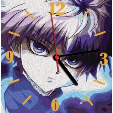 Часы-картина по номерам "Аниме", 30х30 см