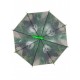 Жіноча парасолька-тростина напівавтомат із зеленою ручкою від SWIFTS з пандою, 0335-5