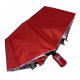 Жіноча парасолька напівавтомат червона з візерунком зсередини і тефлоновим просоченням Toprain 0480-2